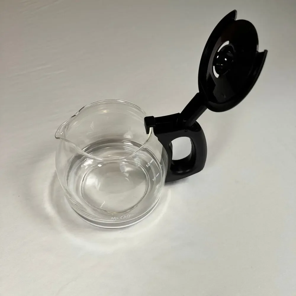 Mr. Coffee 12 Cup Replacement Carafe Glass Black PLD12-1 BVMC-SJ Coffee Pot EUC